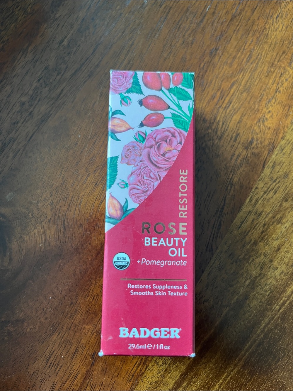 Badger Rose Beauty Oil + Pomegranate - Pink Red Packaging